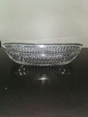 Princess House Vintage Highlights Lead Crystal‎ Oval Serving Dish 10"